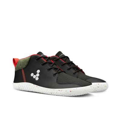 Vivobarefoot Juniors Primus Bootie All Weather Vegan Shoes Black | Vivobarefoot WTZ769834